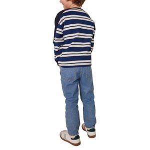 Petit Bateau Sweatshirt met lange mouwen voor jongens, Middeleeuws/Montelimar, 8 jaar