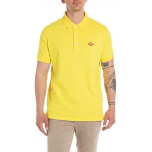 Replay Poloshirt voor heren, Sun Yellow 447, L