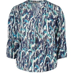 Betty & Co Damesblouse, donkerblauw/petrol, 44