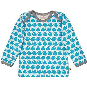 loud + proud Uniseks babyshirt met lange mouwen van biologisch katoen, GOTS-gecertificeerd sweatshirt, blauw (Petrol Pe)., 98/104 cm