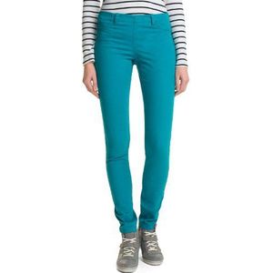 edc by ESPRIT damesbroek 014CC1B042 Tregging Skinny Slim Fit (groen) lage band