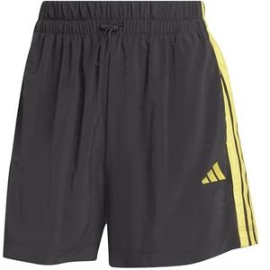 adidas Dames ESSENTIALS 3-STRIPES LIFESTYLE WOVEN SHORTS, black/hazy yellow, M