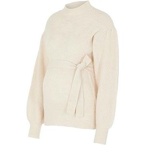 MAMALICIOUS Dames MLLI L/S Knit TOP A Trui Sweater, Whitecap Gray, L, wit (whitecap gray), L