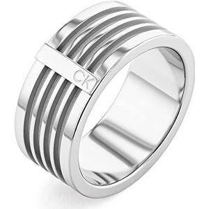 Calvin Klein Heren CIRCUIT Collectie Ring Roestvrij staal - 35000317H, Metaal, Geen edelsteen