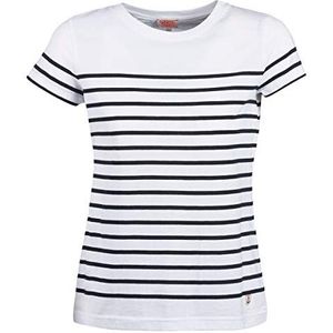 Armor Lux, Marinière""Etel"" Héritage T-shirt voor dames, meerkleurig (Bi9 wit/Rich Navy Bi9), 34