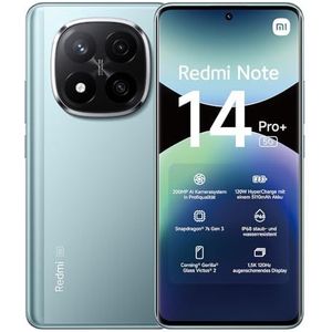 Xiaomi - Redmi Note 14 Pro+ - Smartphone - Blauw - 12+512GB - 200MP Pro-grade AI Camera - IP68 - 120W HyperCharge