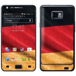 atFoliX voetbal 2012 Duitsland vlag designfolie voor Samsung Galaxy S2 i9100
