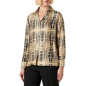 SOYACONCEPT Dames SC-Kicky 2 Overhemd Dames, Sand Combi, X-Small, Zand Combi, XS