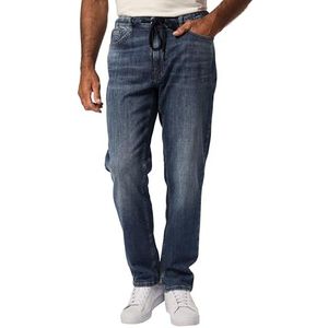 JP 1880, Heren, grote maten, lichte jeans, slipband, blauw, 3XL