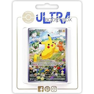Pikachu SV088 Alternative Pokémon Gallery - Ultraboost X Écarlate et Violet 5 - Forces Temporelles Doos met 10 Franse Pokemon kaarten