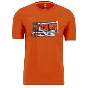 KARPOS 2531019-025 Anemone T-shirt Heren Spicy Orange Maat L, Spicy Orange, L