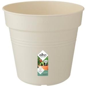 Elho Green Basics Kweekpot 27 - Kweekpot voor Binnenbuitenkweken En Oogsten - Ø 27.0 x H 24.7 cm - Katoen Wit