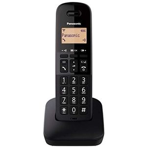 Panasonic KX-TGB610SPB digitale vaste telefoon (oproepblokkering, schokbestendig, omgevingsruisonderdrukking, verschillende oproeptonen, afsprakenplanner, lange batterijduur), zwart
