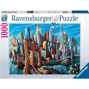 Ravensburger puzzel Welkom in New York - Legpuzzel - 1000 stukjes