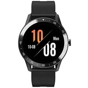 Blackview X1 Smartwatch voor heren en dames, smartwatch, waterdicht, 5 ATM, gezondheidsbewaking met hartslag, 9 sportmodi, batterijduur 10 tot 45 dagen, 2 armbanden inbegrepen, zwart