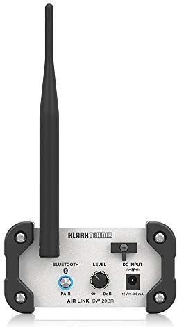 Klark Teknik - DW 20BR - Bluetooth Draadloze Stereo-Ontvanger - Zwart - Maximaal Draadloos Bereik 30 Meter