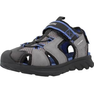 Geox J Airadyum BO Sandalen voor jongens, Grey Royal, 33 EU