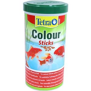 Tetra Pond Colour Sticks – visvoer voor vijvervissen, voor natuurlijke kleurenpracht en helder water, 1 l blik