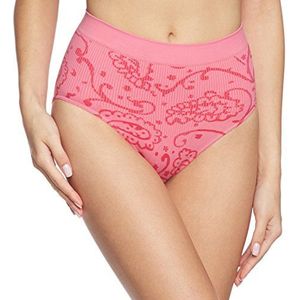 belly cloud Dames korsetslip allover Paisley, roze (Hot Pink 522), XL