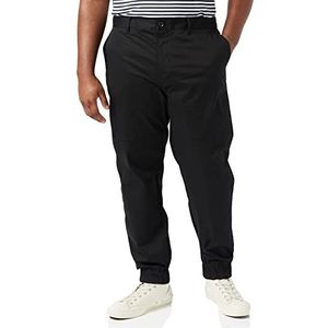 Armani Exchange Heren elastische taille, logo broek, zwart, 29