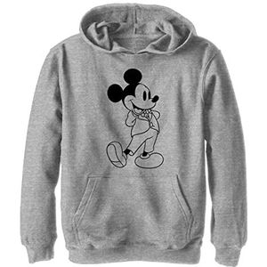 Disney Jongens Klassieke Mickey Formele Mickey Hoody, Athletisch Heather, S, atletisch heather, S