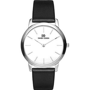 Danish Design dames analoog kwarts horloge met lederen armband IV12Q807