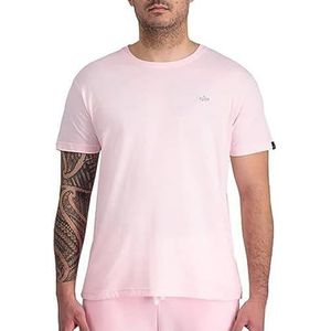 Alpha Industries Unisex EMB T-shirt Heren T-Shirt Pastel Pink