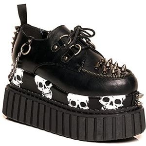 LAMODA Nervous Platform voor dames, Black Skull, 37 EU