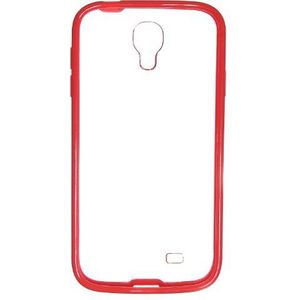 Pro-Tec Window Hard Shell Hoes Case Cover voor Samsung Galaxy S4 Transparant met gekleurde rand - Rood