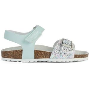 Geox J Adriel Girl C Sandalen voor meisjes, Watersea White, 28 EU