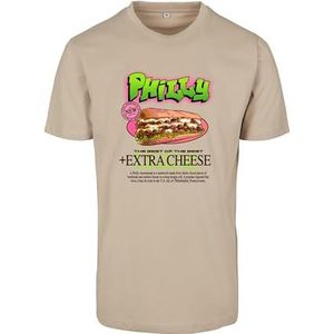 Mister Tee Philly Sandwich Tee T-shirt voor heren, zand, L