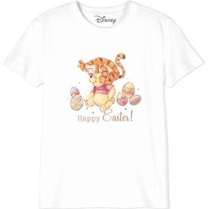 Disney BODWINITS005 Happy Easter Winnie T-shirt, jongens, wit, maat 14 jaar, Wit, 14 Jaren