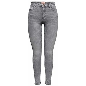 ONLY Onlpower Skinny jeans voor dames, middelhoge taille, skinny fit, Grey denim, M / 30L