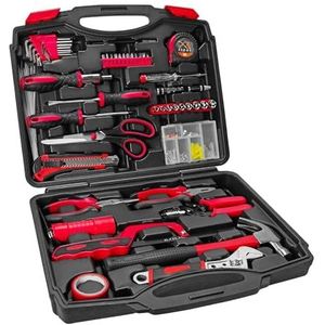 Gereedschapsset - 169-Delig - Zwart - Inclusief Schroevendraaiers en Sleutels