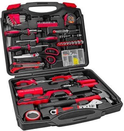 Gereedschapsset - 169-Delig - Zwart - Inclusief Schroevendraaiers en Sleutels