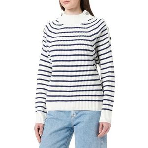 DreiMaster Maritim Dames gebreide trui 39525063-DR04, wolwit marine, XS/S, wolwit marine, XS/S