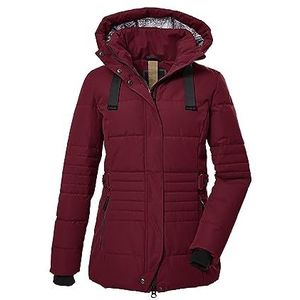 G.I.G.A. DX Dames Gewatteerde jas met afritsbare capuchon/functionele jas in donslook GW 25 WMN QLTD JCKT, deep red, 46, 39930-000