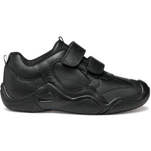 Geox - Wader - Kindertrainers - Zwart - Sportieve Uitstraling