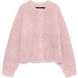 Relaxed fit gebreid jack met wol, model 'CARMEN'