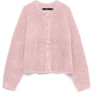 Relaxed fit gebreid jack met wol, model 'CARMEN'