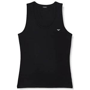 Emporio Armani Iconic Cotton T-shirt voor dames, zwart, L