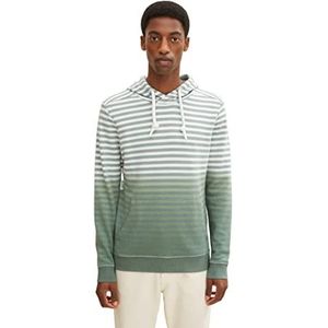 TOM TAILOR Uomini Hoodie sweatshirt 1030550, 12960 - Dark Smoke Green, 3XL