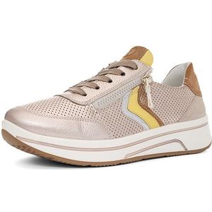 ara Dames Sapporo sneakers, zand, limoncello, wit, biscuit, Shell, 37 EU breed, Zand Limoncello wit Biscuit Shell, 37 EU Breed