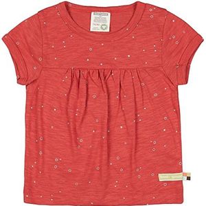 loud + proud Unisex Baby Slub Jersey met opdruk, GOTS-gecertificeerd tuniek-shirt, chili, 62/68 cm