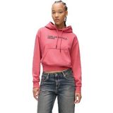 Karl Lagerfeld Jeans, Dames, Essentail Logo Hoddie, Regular Fit, Roze, XS