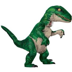 Rubie's Officiële Velociraptor Opblaasbaar Dinosaurus Kostuum, Volwassenen