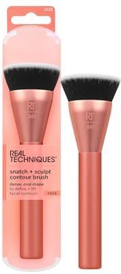 REAL TECHNIQUES Snatch + Sculpt Contour Make-up Brush, 1 Count
