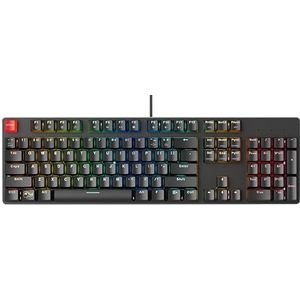 Glorious PC Gaming Race GMMK Full Size - Modulair mechanisch gamingtoetsenbord kabel USB - ingebouwde bruine gateron - schakelaars - RBG achtergrondverlichting - Us keyboard lay-out