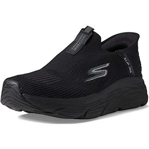 Skechers Max Cushioning Slip-ins voor heren, atletische instapschoenen met traagschuim sneakers, zwart, 40 EU