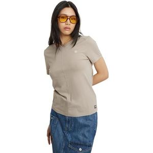 T-shirt - Effen - Jersey - Normale Pasvorm - Kwartmouw